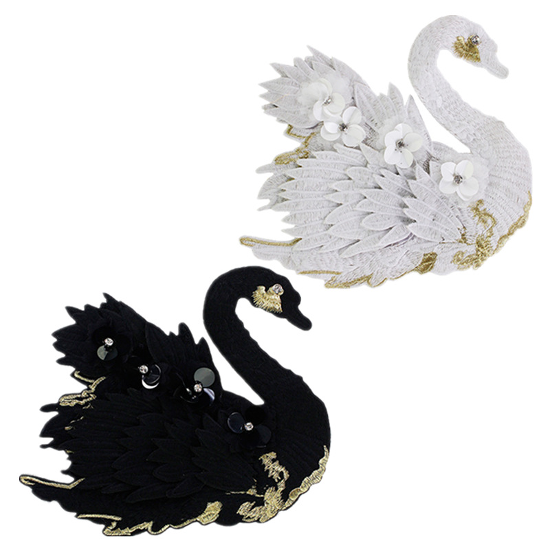 Embroidery On Black Shirt - 10 sztuk/partia Naszywki z dużymi cekinami