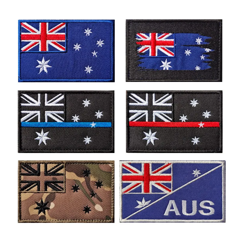 Embroidery Australia - Flaga Australii Naszywki odblaskowe na podczerwień