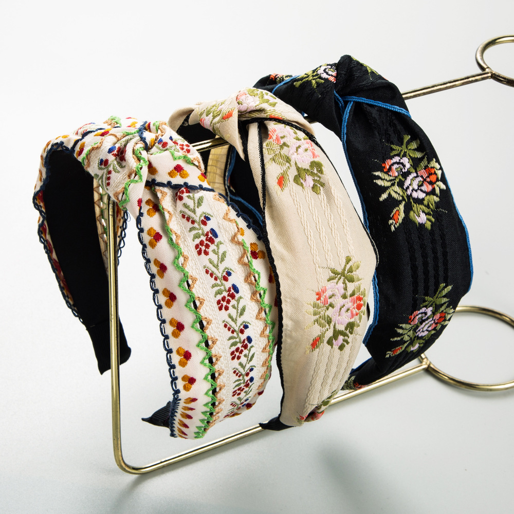 Embroidery Knot - Nowa modna opaska na głowę w