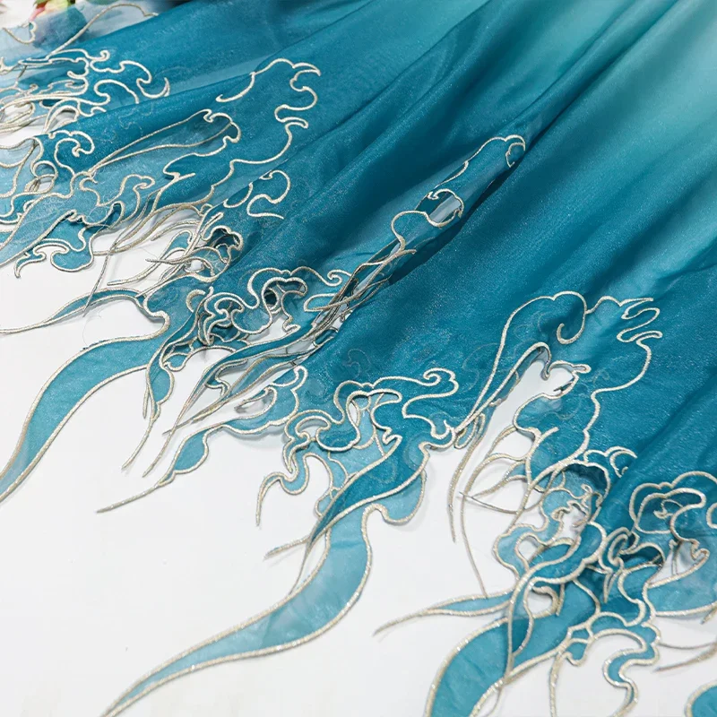 Embroidery Cloth - Tkanina w stylu chińskim z haftem,