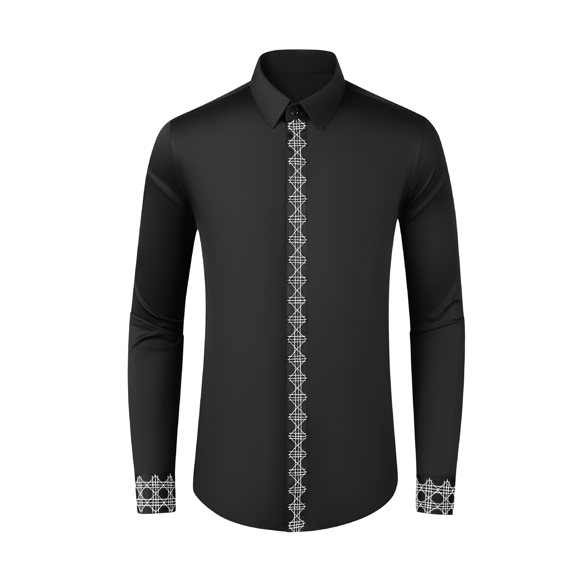 Embroidery On Black Shirt - Nowy produkt na jesień i zimę: