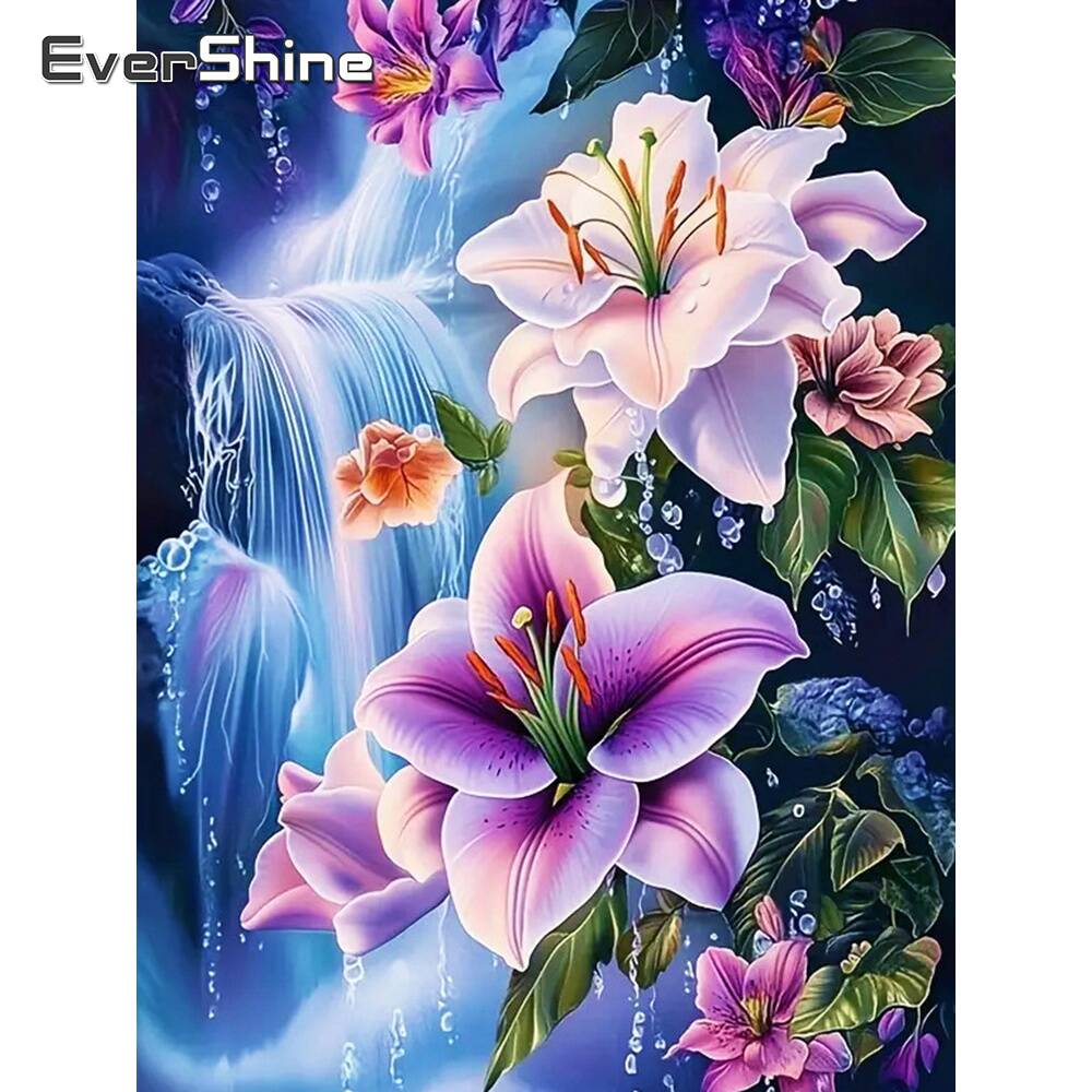 Embroidery Flower - Evershine diamentowe malowanie miłość serce kamień