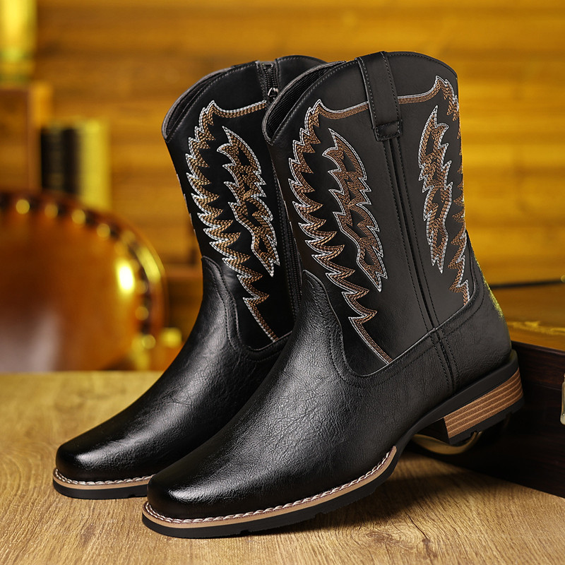 Męskie buty kowbojskie do poło – Embroidery Stitch recenzja i cena