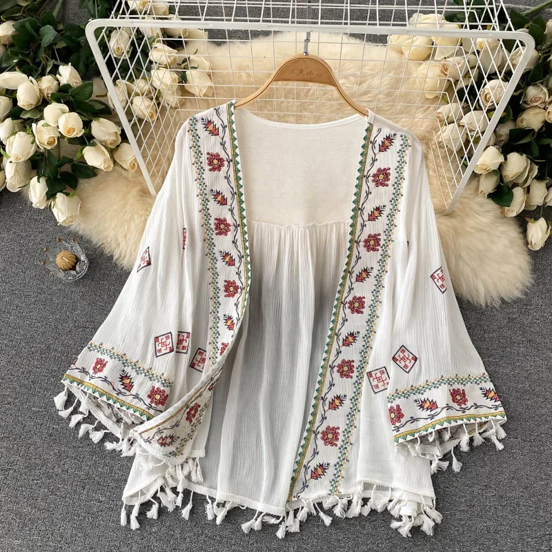 Letnia koszula damska Bohemian – Embroidery Cardigan recenzja i cena