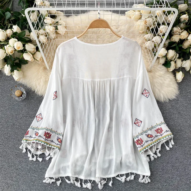 Letnia koszula damska Bohemian – Embroidery Cardigan recenzja i cena