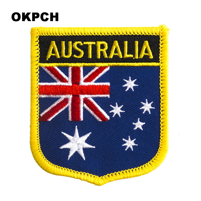 Australia Flag Shield Shape Ir – Embroidery Australia recenzja i cena
