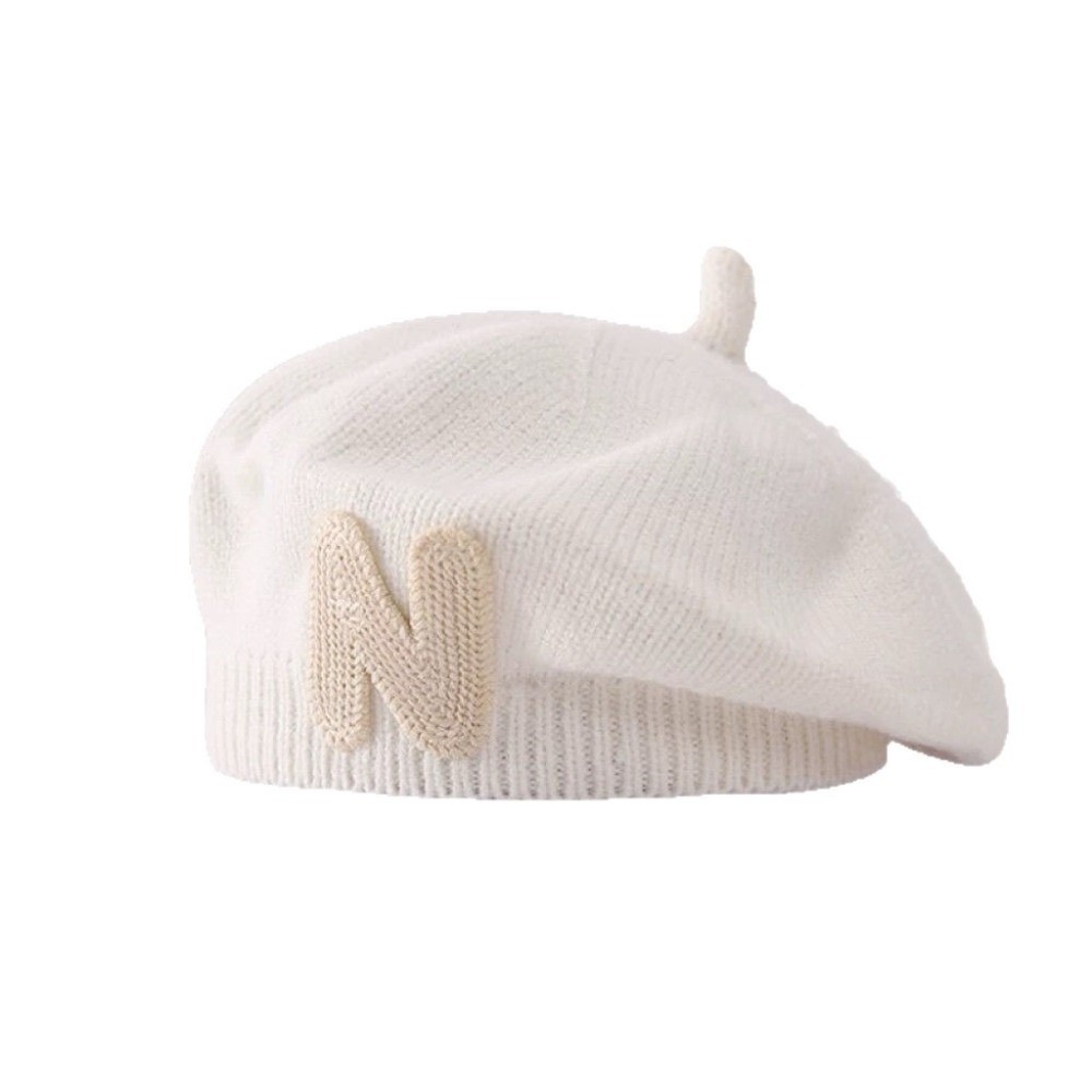 Nowa czapka beret dla malucha  – Embroidery Letter N recenzja i cena