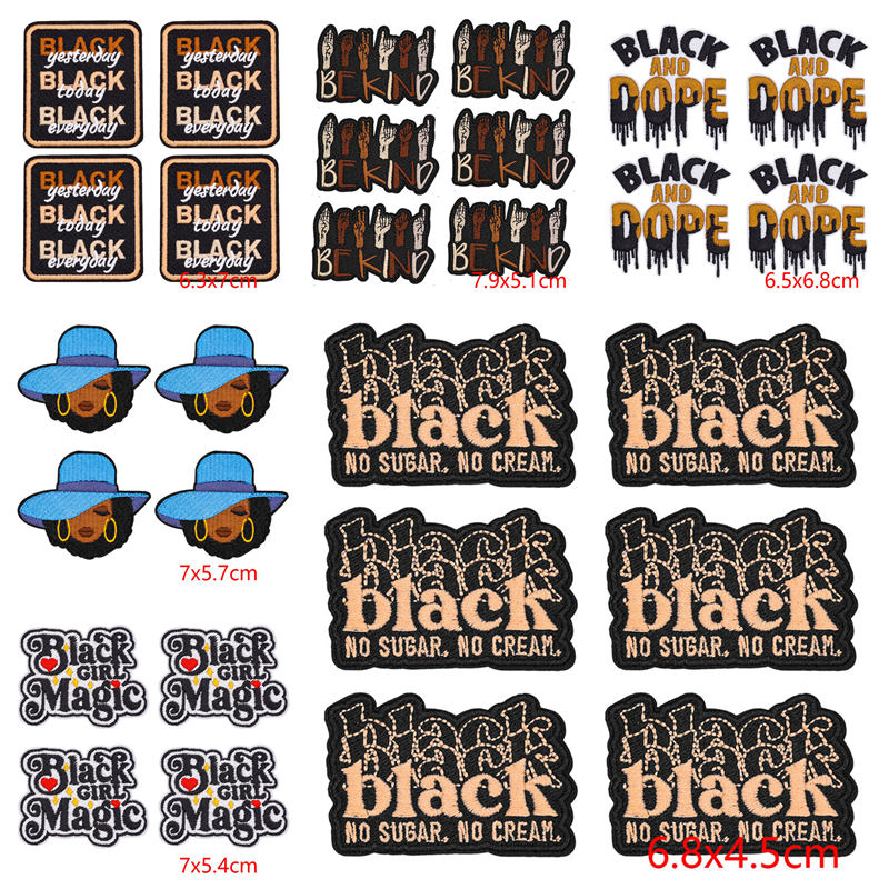 10 SZT./Partia Czarna Dziewczy – Embroidery On Black Shirt recenzja i cena