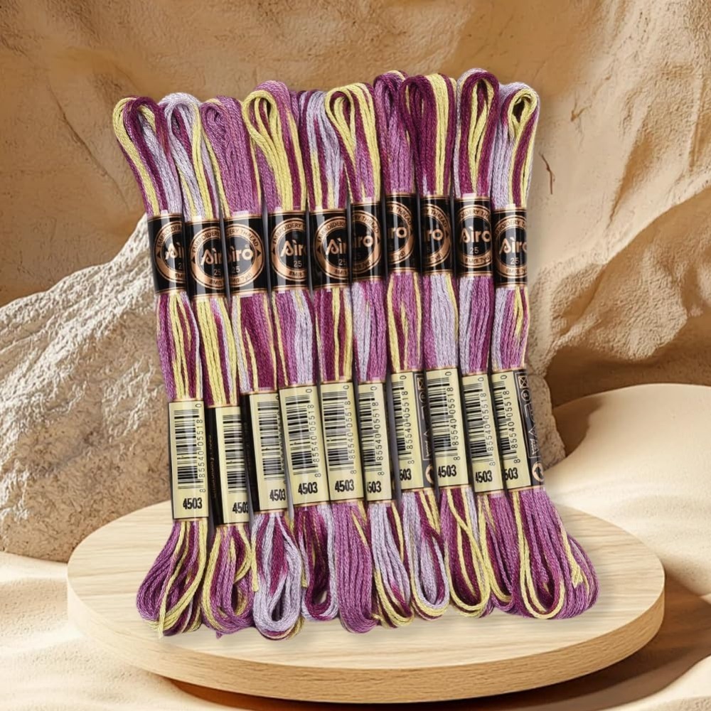 6 nici fioletowa różnokolorowa – Embroidery Stitch recenzja i cena