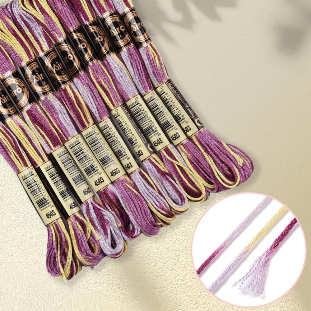6 nici fioletowa różnokolorowa – Embroidery Stitch recenzja i cena