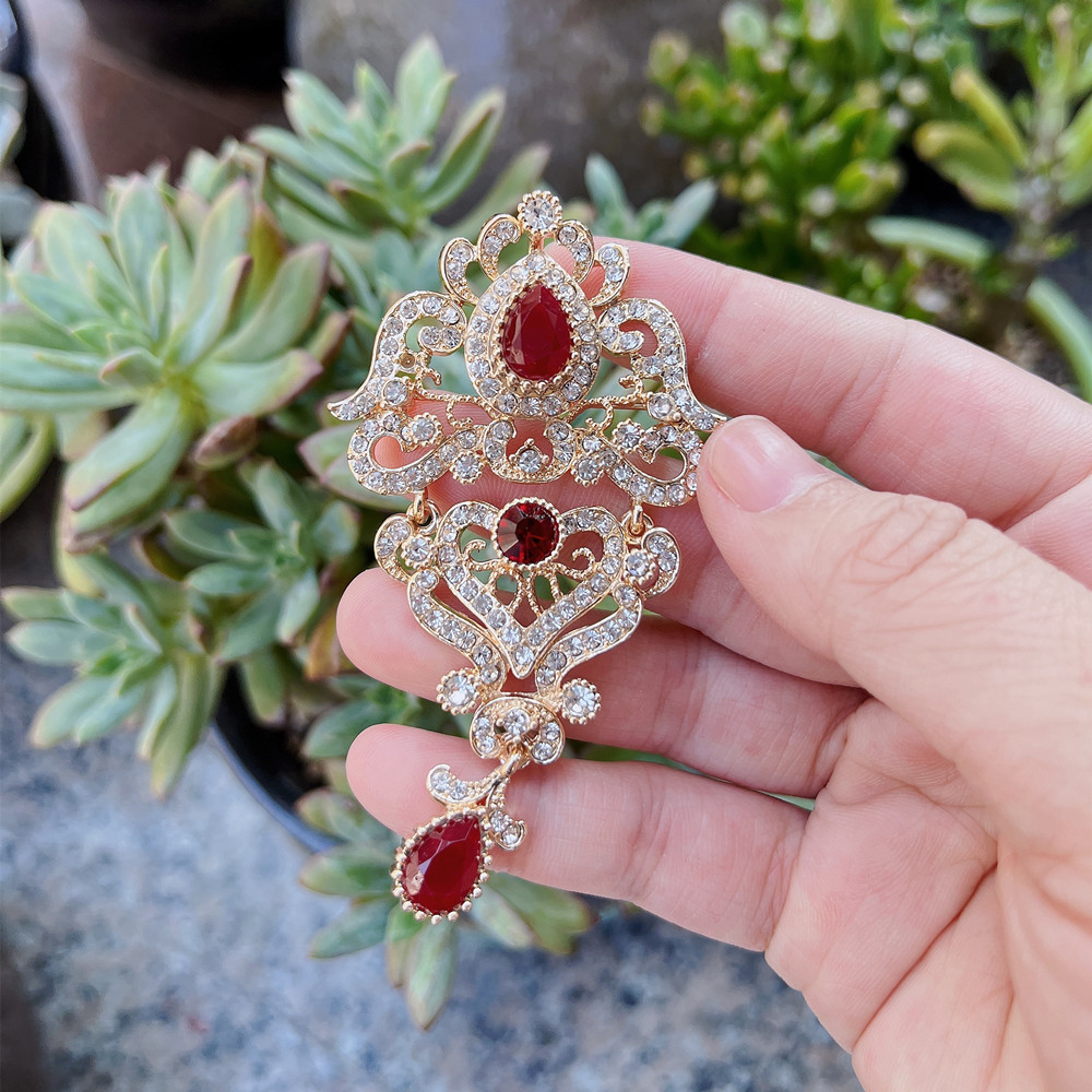 Złota kolorowa turecka broszka – Embroidery Australia recenzja i cena