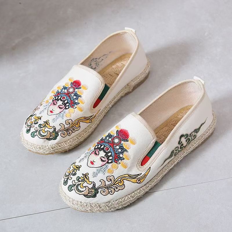 Damskie płaskie buty z haftowa – Embroidery Cloth recenzja i cena