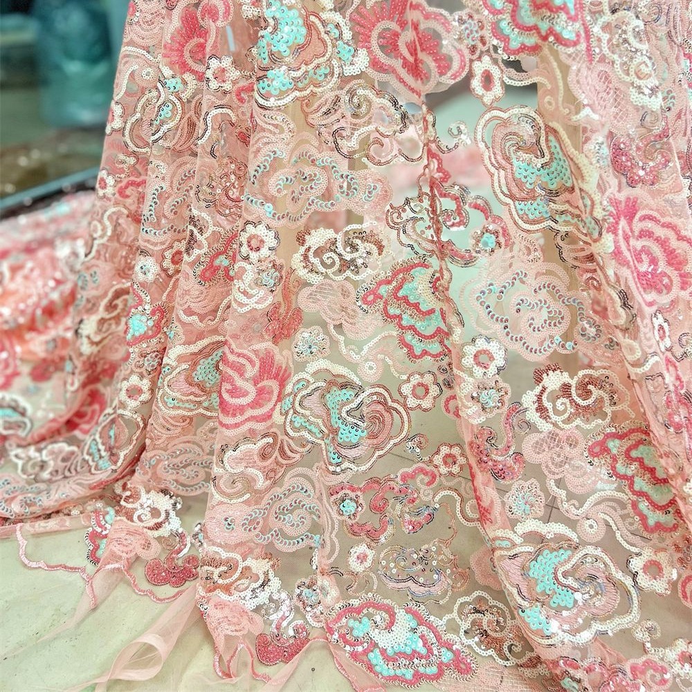 2 jardy/partia, 130 cm szeroko – Embroidery Net Dress recenzja i cena