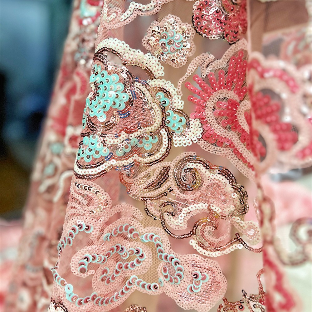 2 jardy/partia, 130 cm szeroko – Embroidery Net Dress recenzja i cena