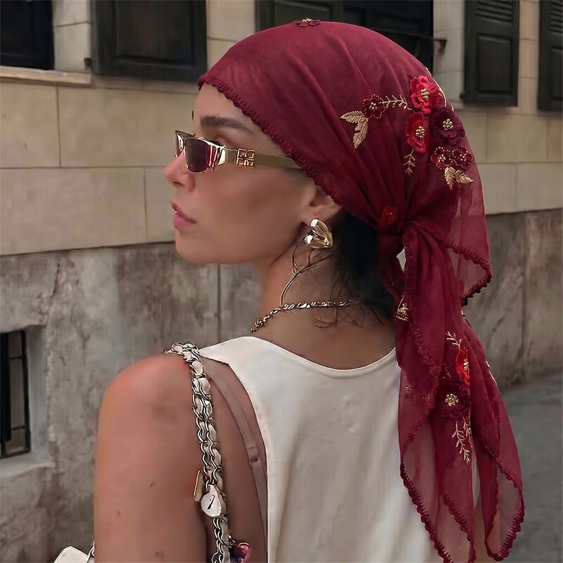 Luksusowa Przezroczysta Siatko – Embroidery Hijab recenzja i cena