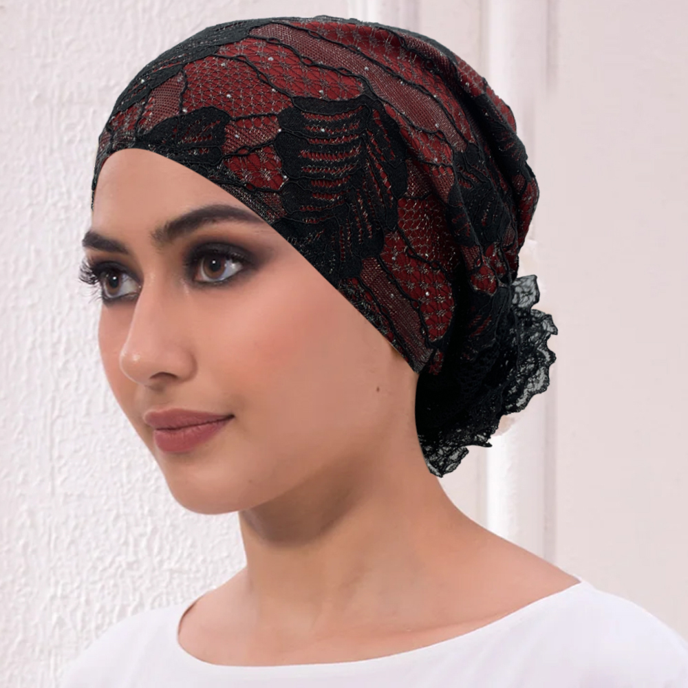 Haftowana czapka turbanowa dla – Embroidery Hijab recenzja i cena
