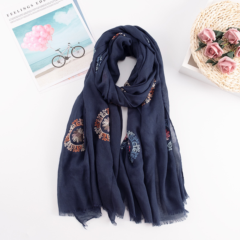 Wiele kolorów etniczne hafty k – Embroidery Hijab recenzja i cena