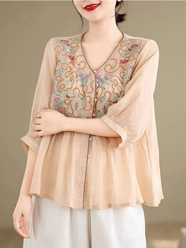 Letnia nowość: luźna, wyszczup – Embroidery Cardigan recenzja i cena