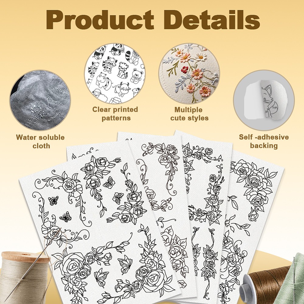 38 szt. Koronkowe wzory w róże – Embroidery Cloth recenzja i cena