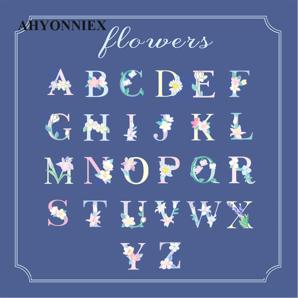 1 samoprzylepny kwiat wielkie  – Embroidery Letter N recenzja i cena