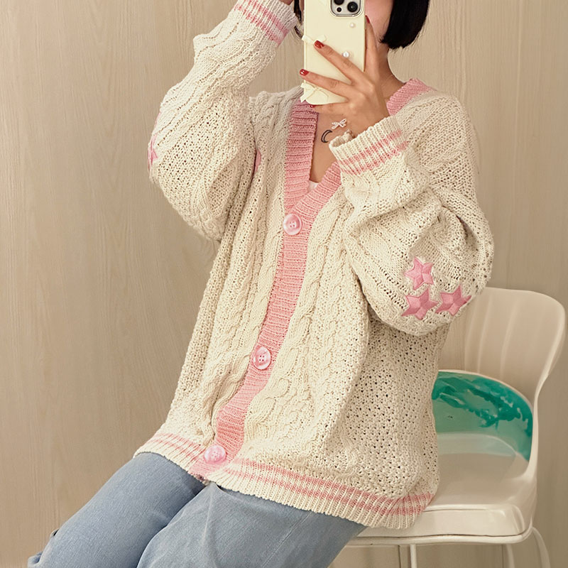 Lover Cardigan with Star Embro – Embroidery Lovers recenzja i cena
