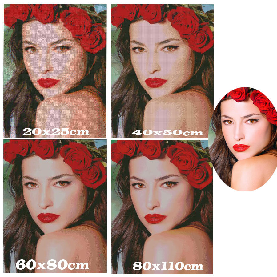 5D DIY diamentowy haft sztuka  – Embroidery Lips recenzja i cena