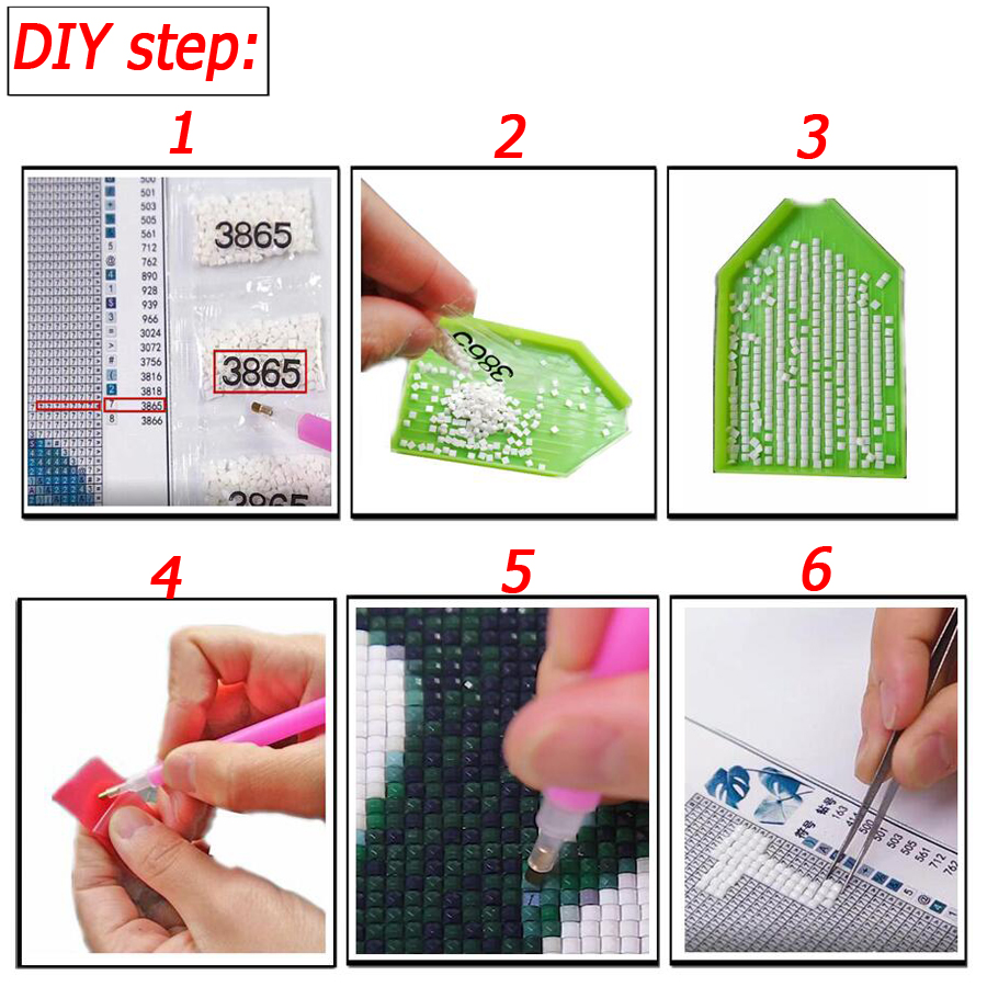 5D DIY diamentowy haft sztuka  – Embroidery Lips recenzja i cena