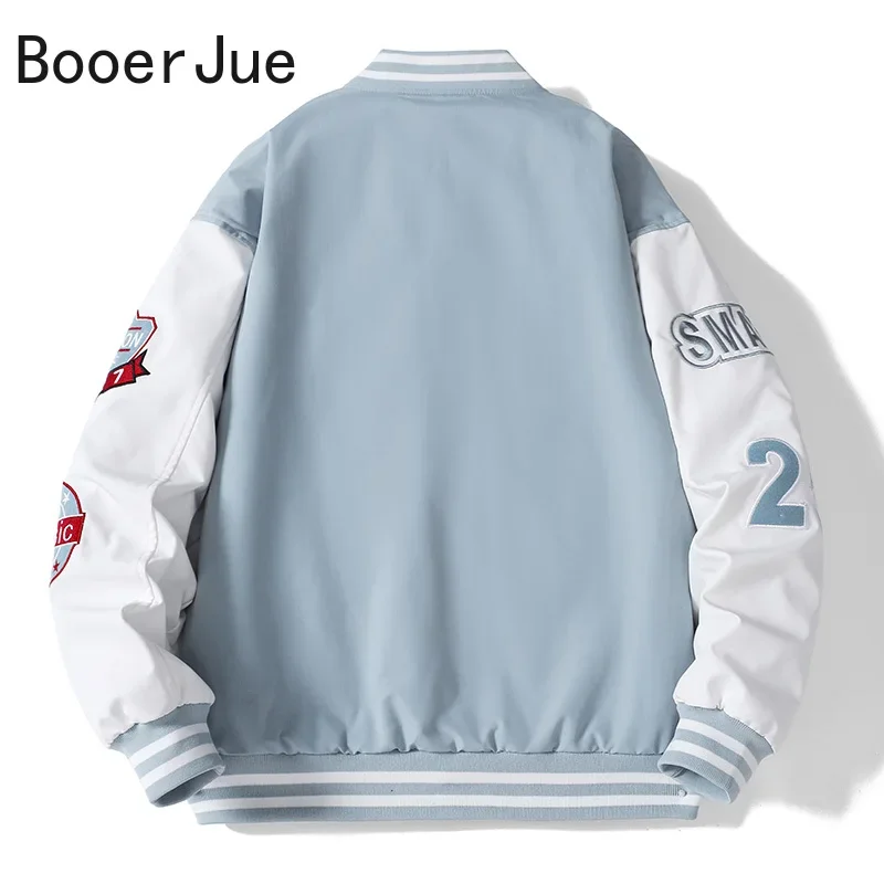 Varsity Baseball Bomber Jacket – Embroidery Letter N recenzja i cena