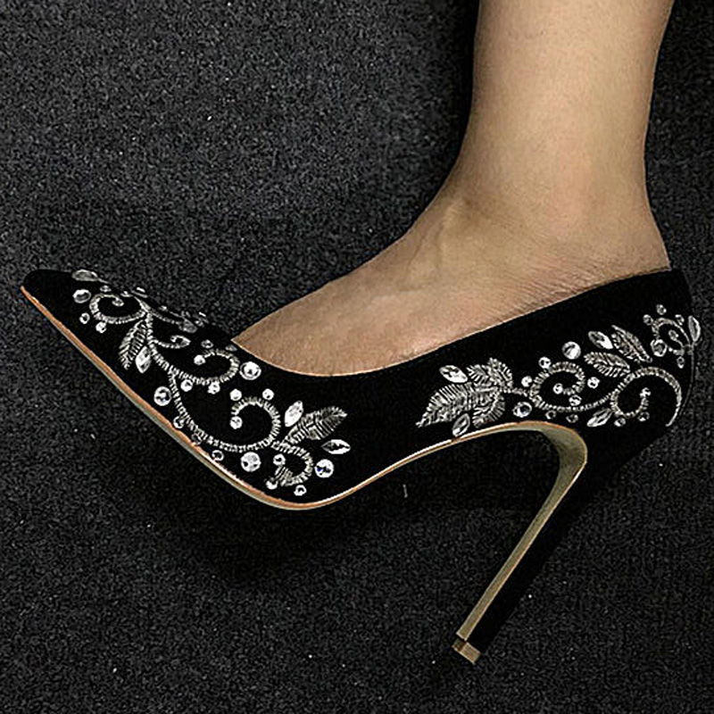 Błyszczące Szpilki z Cyrkoniam – Embroidery Flower recenzja i cena