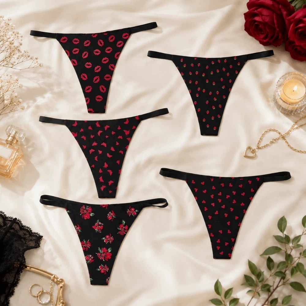 Eleganckie, bezszwowe stringi  – Embroidery Lips recenzja i cena
