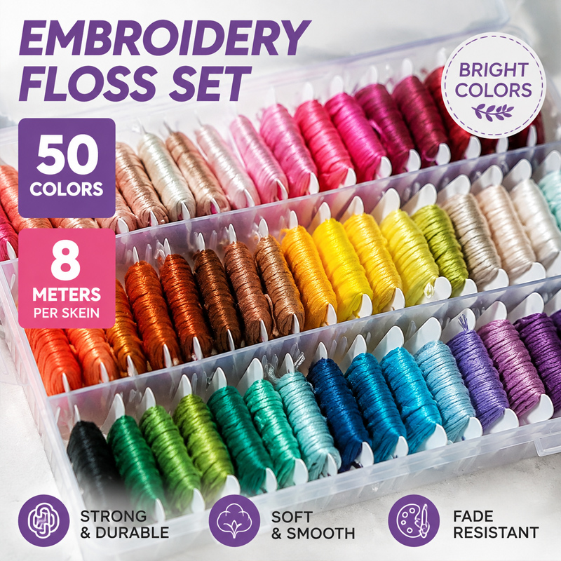 Zestaw nici do haftu ze 100% b – Embroidery Stitch recenzja i cena