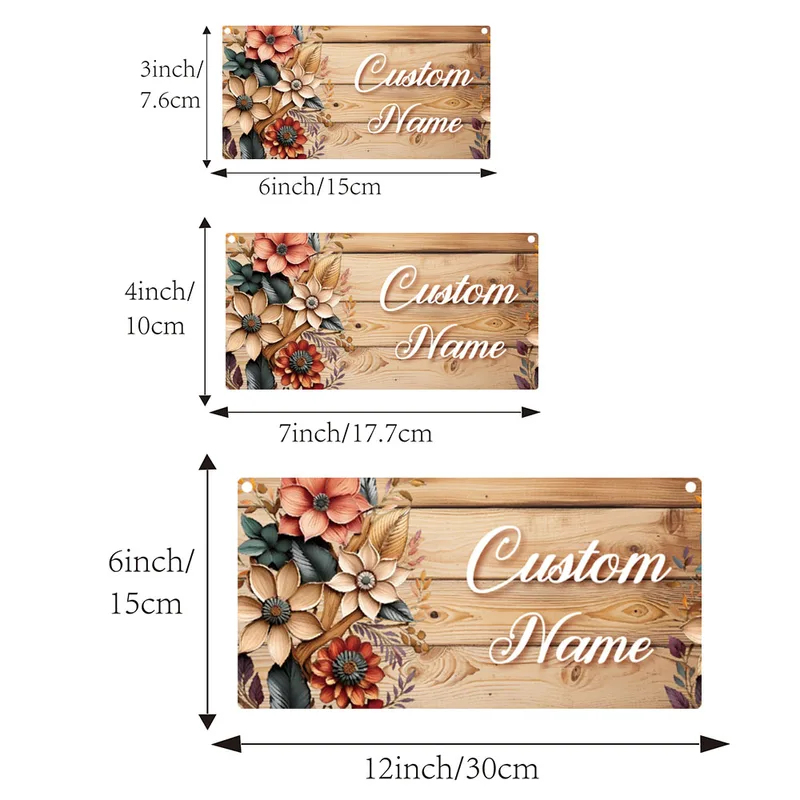 Tabliczka na drzwi z własnym i – Embroidery Garden recenzja i cena