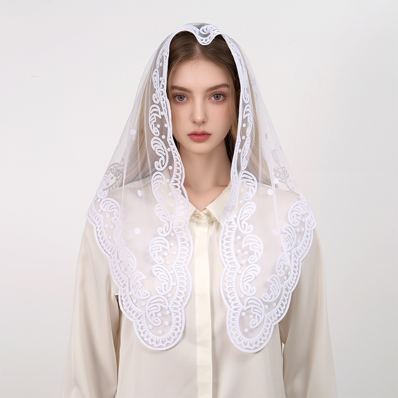 1 szt. Elegancka damska chusta – Embroidery Hijab recenzja i cena